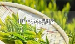 我國的十大名茶是什么，分別有哪些特點？